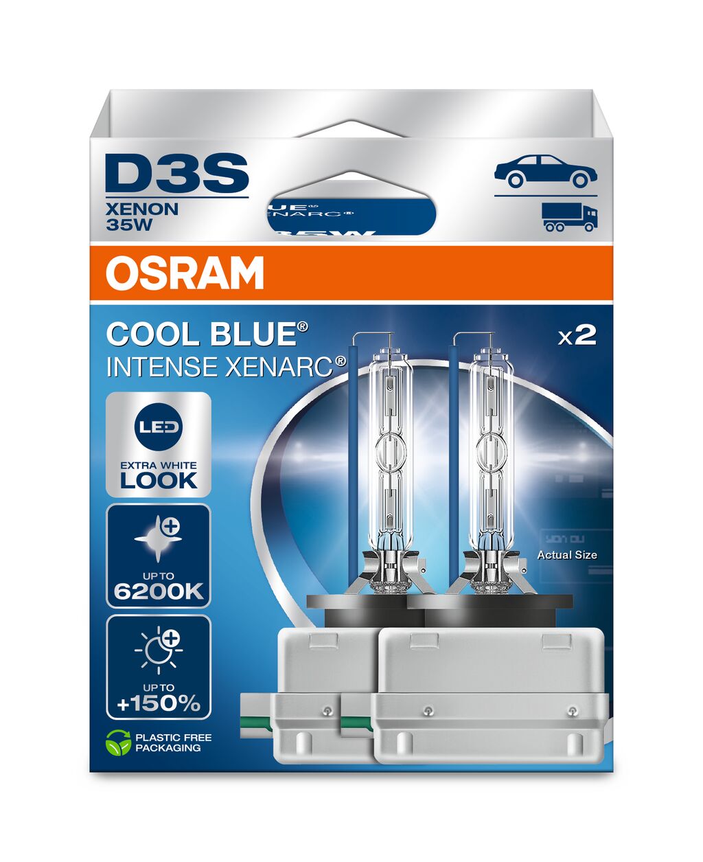 OSRAM XENARC COOL BLUE INTENSE D3S DUOBOX ECO